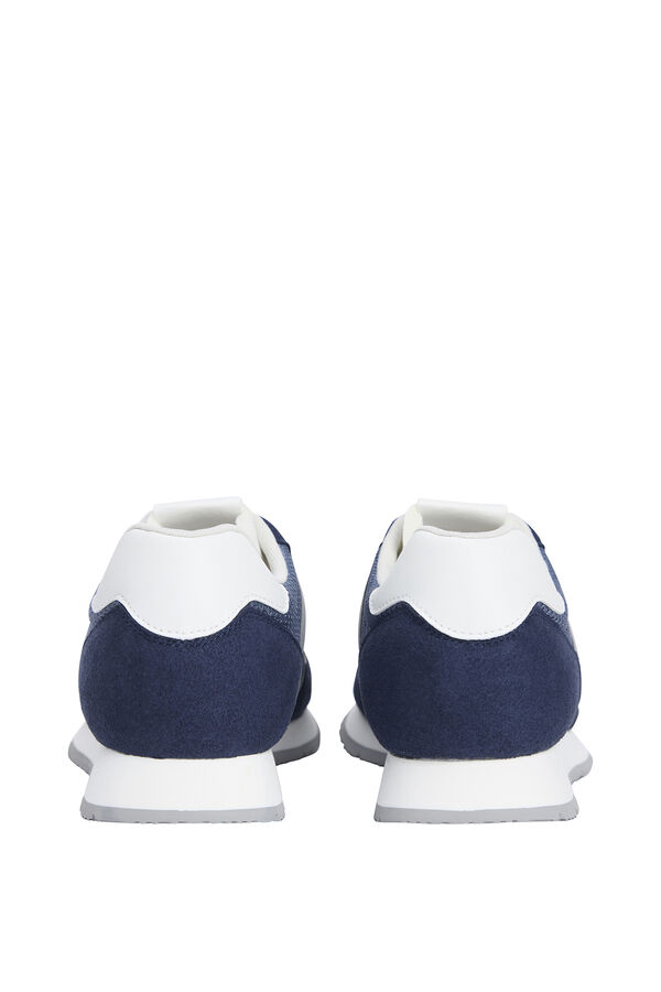 Tommy Jeans T&ecirc;nis azul marinho masculino com a bandeira da Tommy Jeans. azul