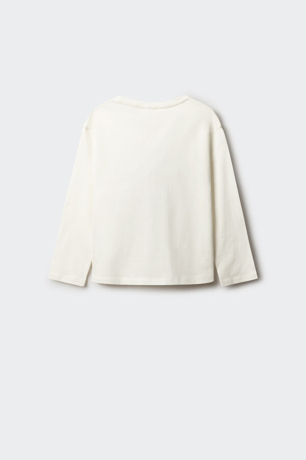 Springfield Kids Majica dugih rukava sa psom za devojčice Bež