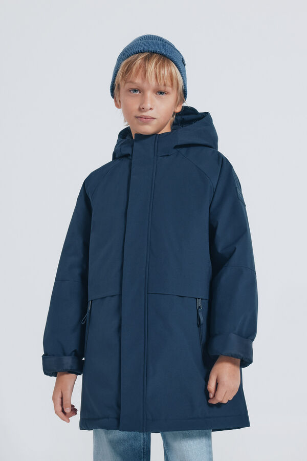 Springfield Kids Navy blue parka for boys Plava