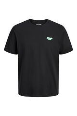 Jack & Jones Camiseta manga corta de algod&oacute;n negro