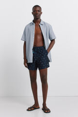 Springfield Kupaći kostim sa printom jastoga Plava