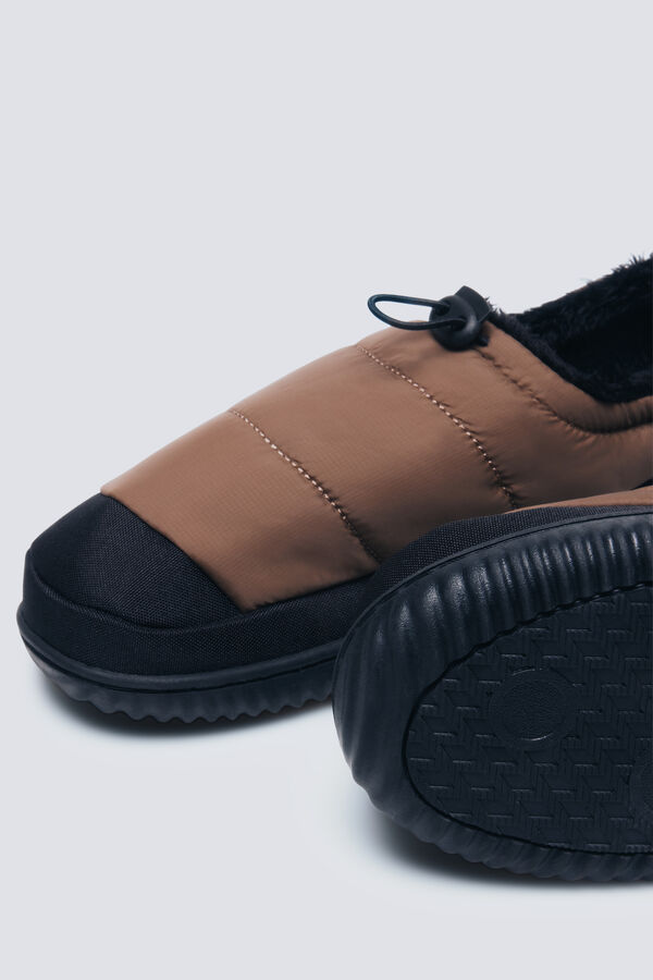 Springfield Sobna papuča od &scaron;tepana najlona Bež