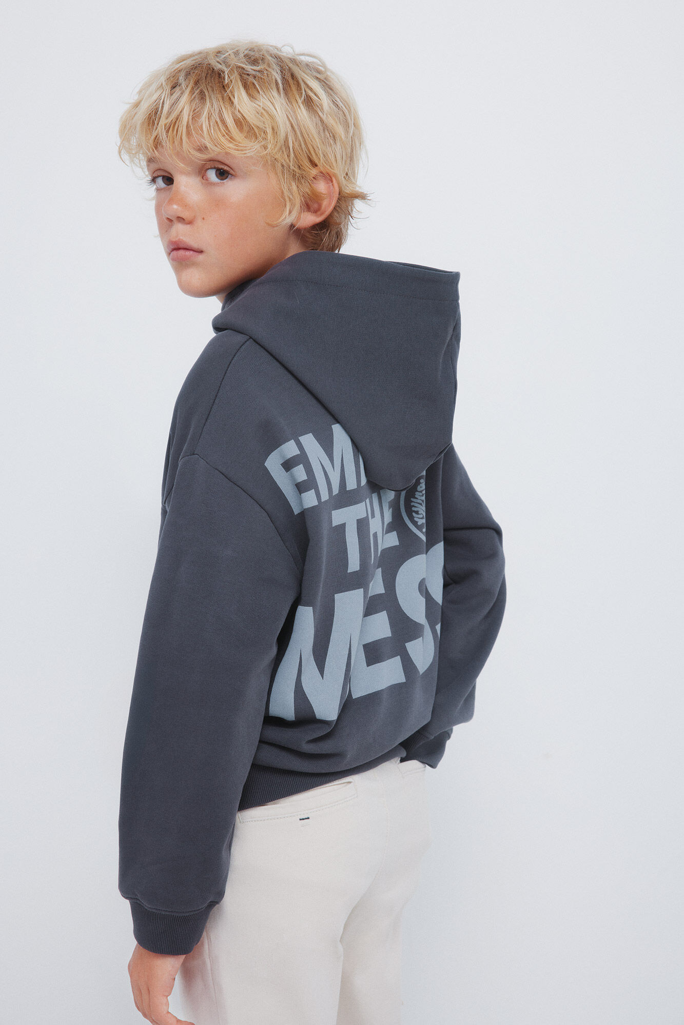 Springfield Kids Sudadera con capucha "Embrace the mess" ni&ntilde;o
