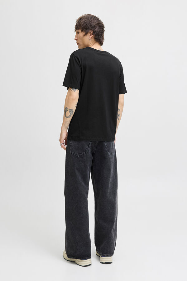 Jack & Jones Regular fit printed t-shirt black