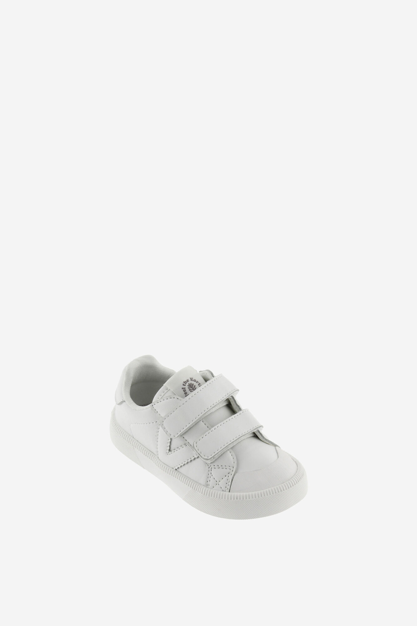 Victoria Kids Zapatillas deportivas de ni&ntilde;os barefoot blanco monocromo con tiras adherentes
