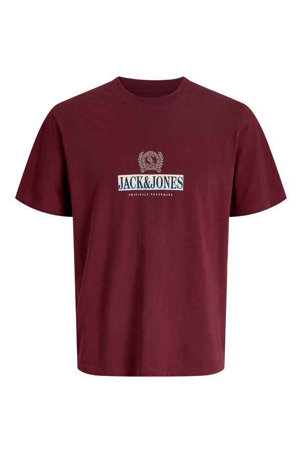Jack & Jones Camiseta regular estampada morado/lila
