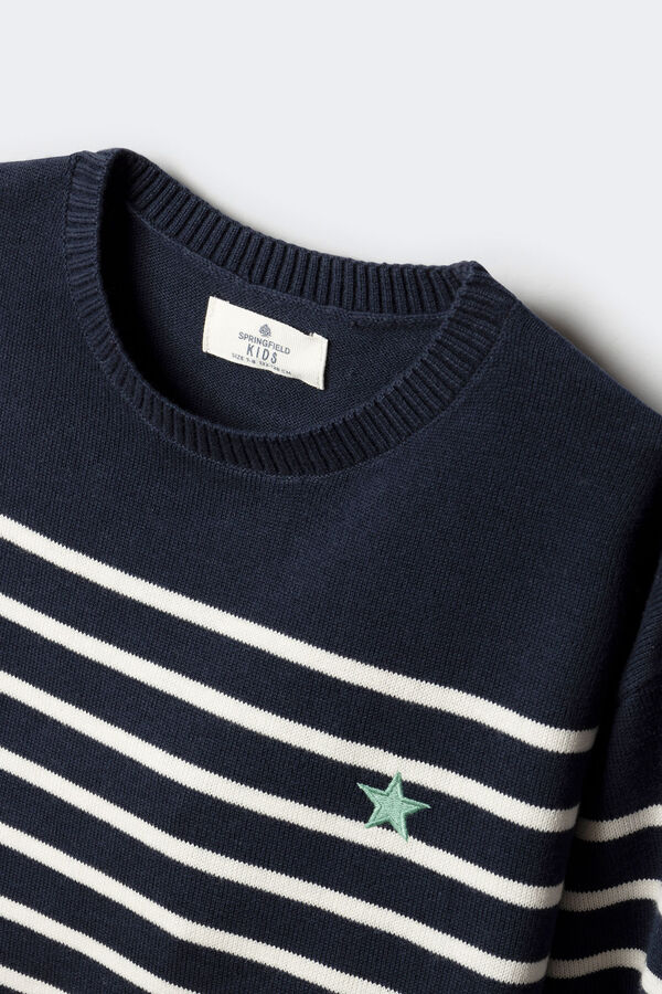 Springfield Kids Mornarski džemper za devojčice Plava