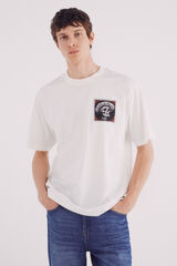 Springfield T-shirt Skull Mex Hat bege