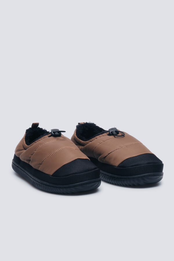 Springfield Sobna papuča od &scaron;tepana najlona Bež