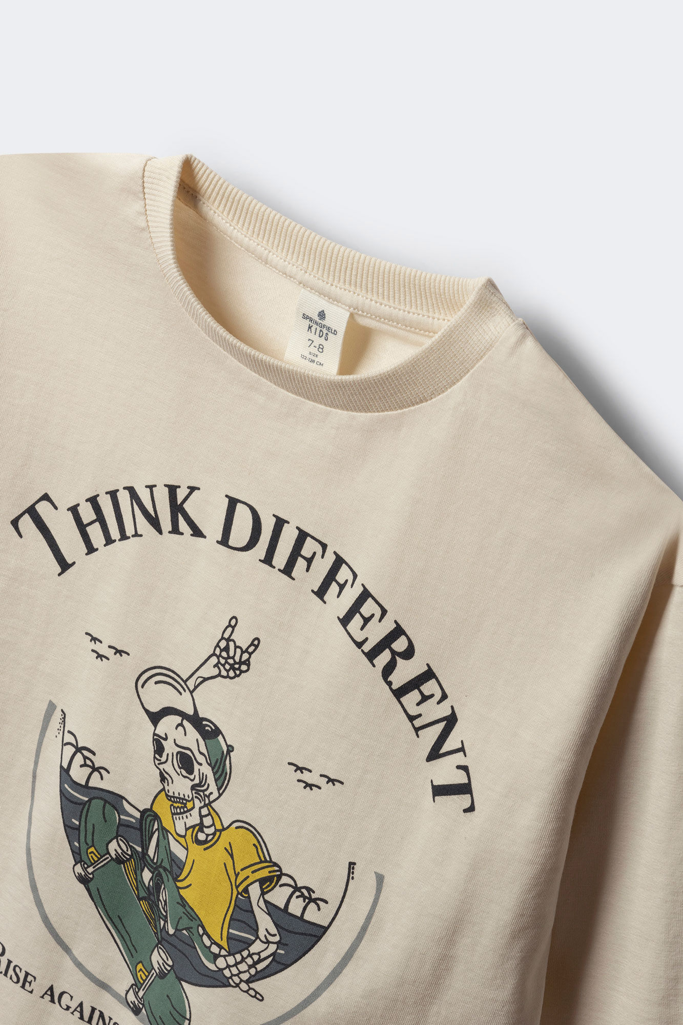 Springfield Kids long sleeve skater skull print t-shirt for boys