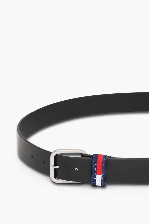 Tommy Jeans Cinto preto Tommy Jeans com fivela de metal preto