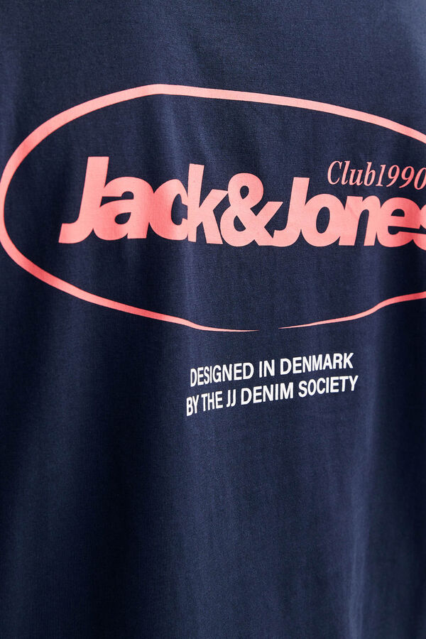 Jack & Jones Camiseta back print azul