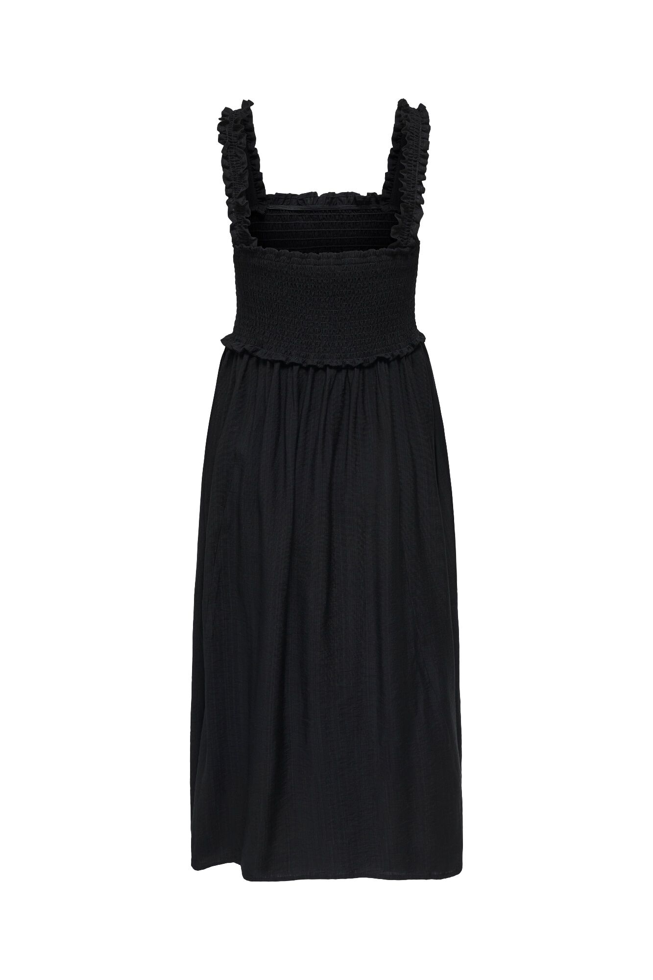 Only Vestido comprido em tecido favo de mel
