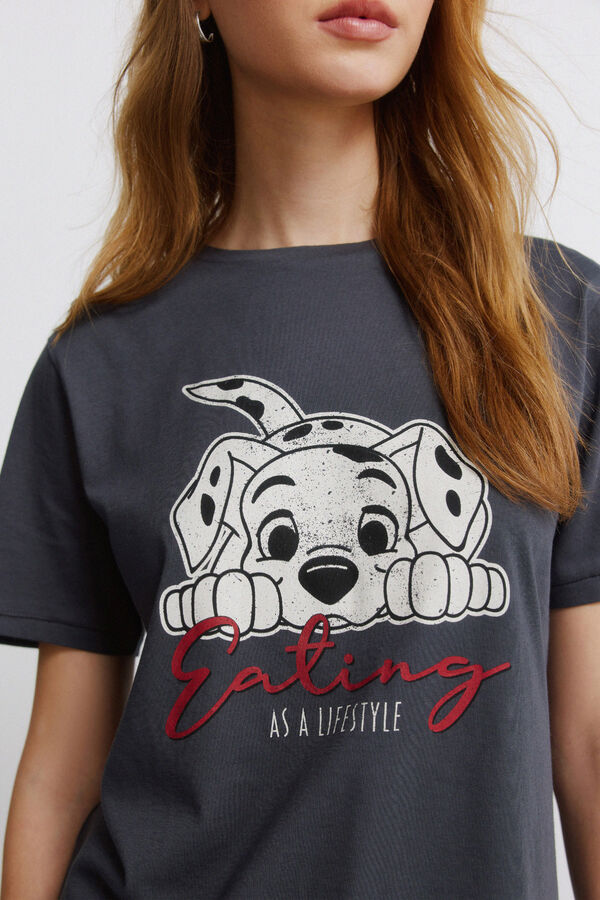 Springfield Majica kratkih rukava sa printom dalmatinaca Siva