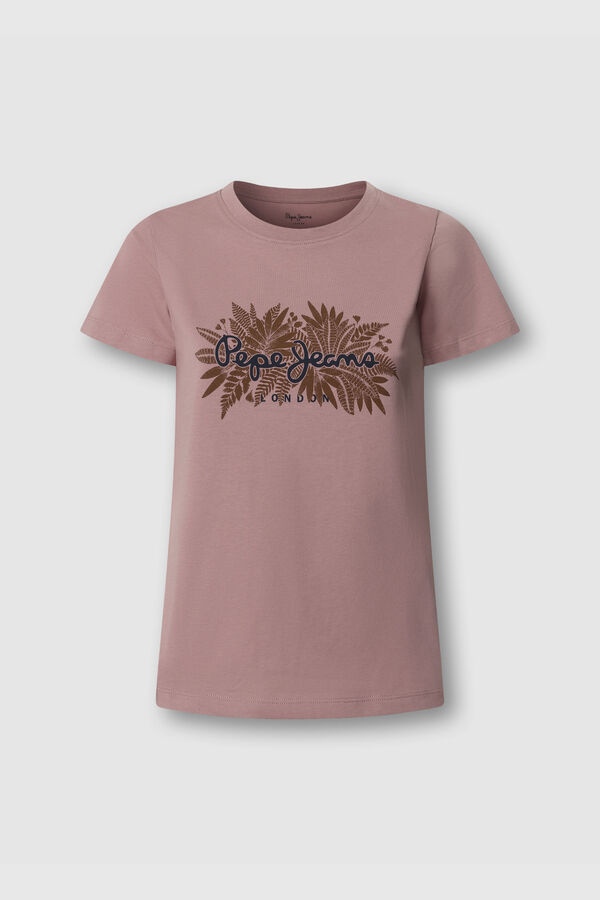 Pepe Jeans Camiseta b&aacute;sica manga corta rosa