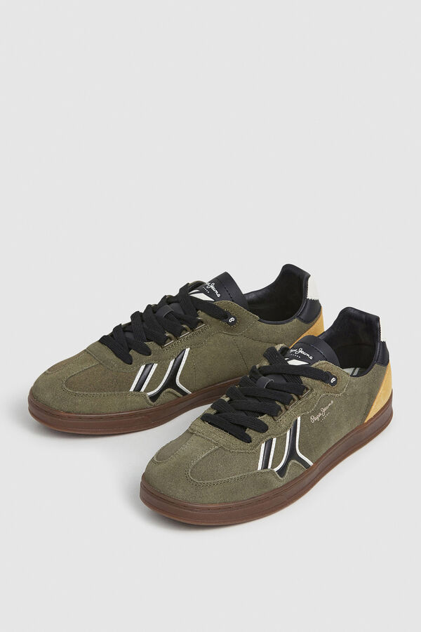 Pepe Jeans Suede Cupsole Sneakers green