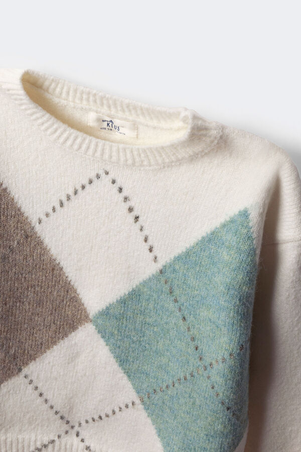 Springfield Kids Devojački dijamantski džemper Bež