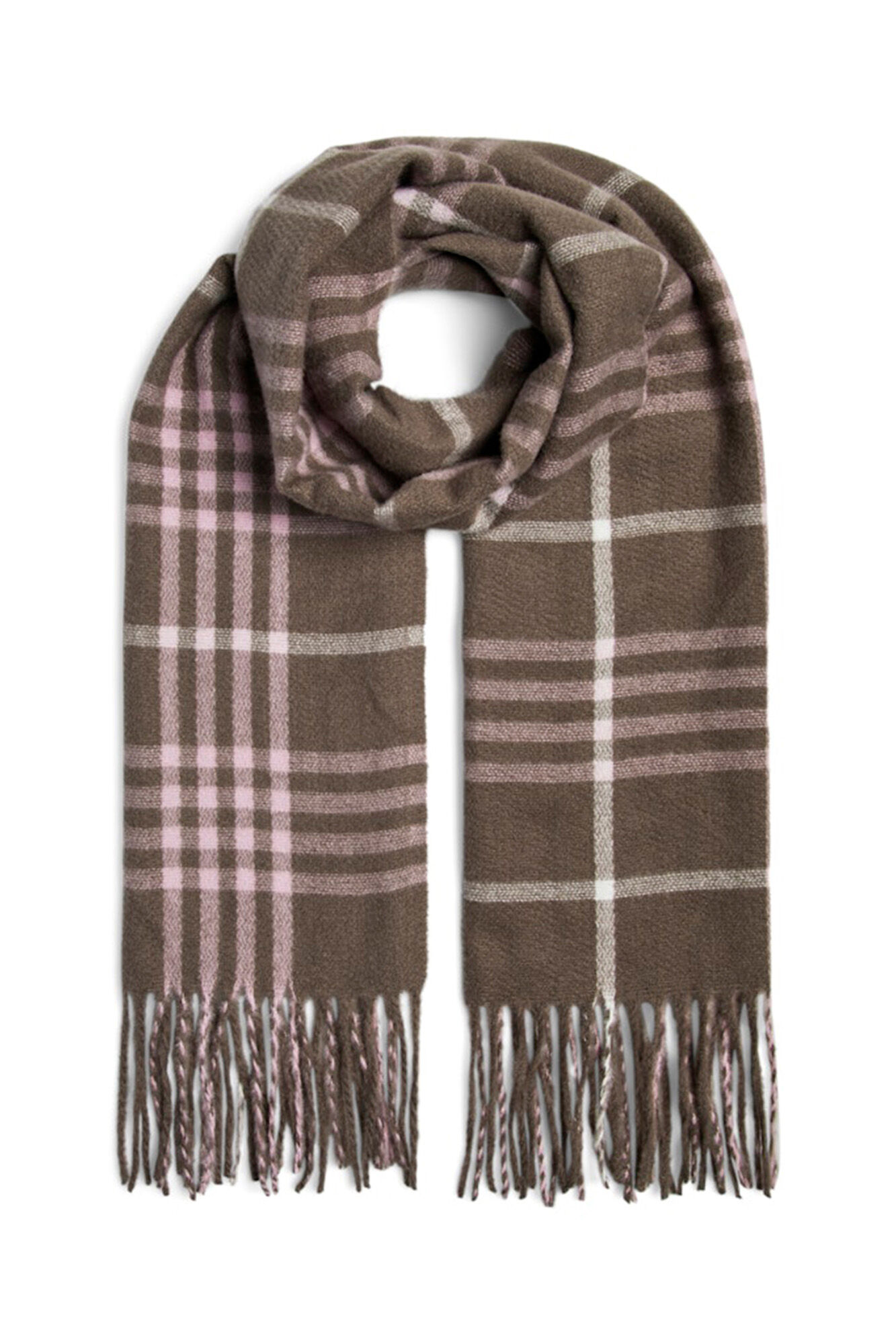 Pieces Cachecol longo b&aacute;sico com franjas