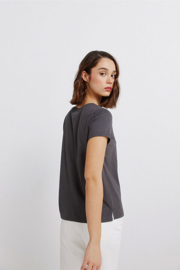 Springfield Majica kratkih rukava sa printom Siva