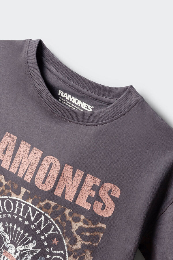 Springfield Kids Ramones majica za devojčice Siva