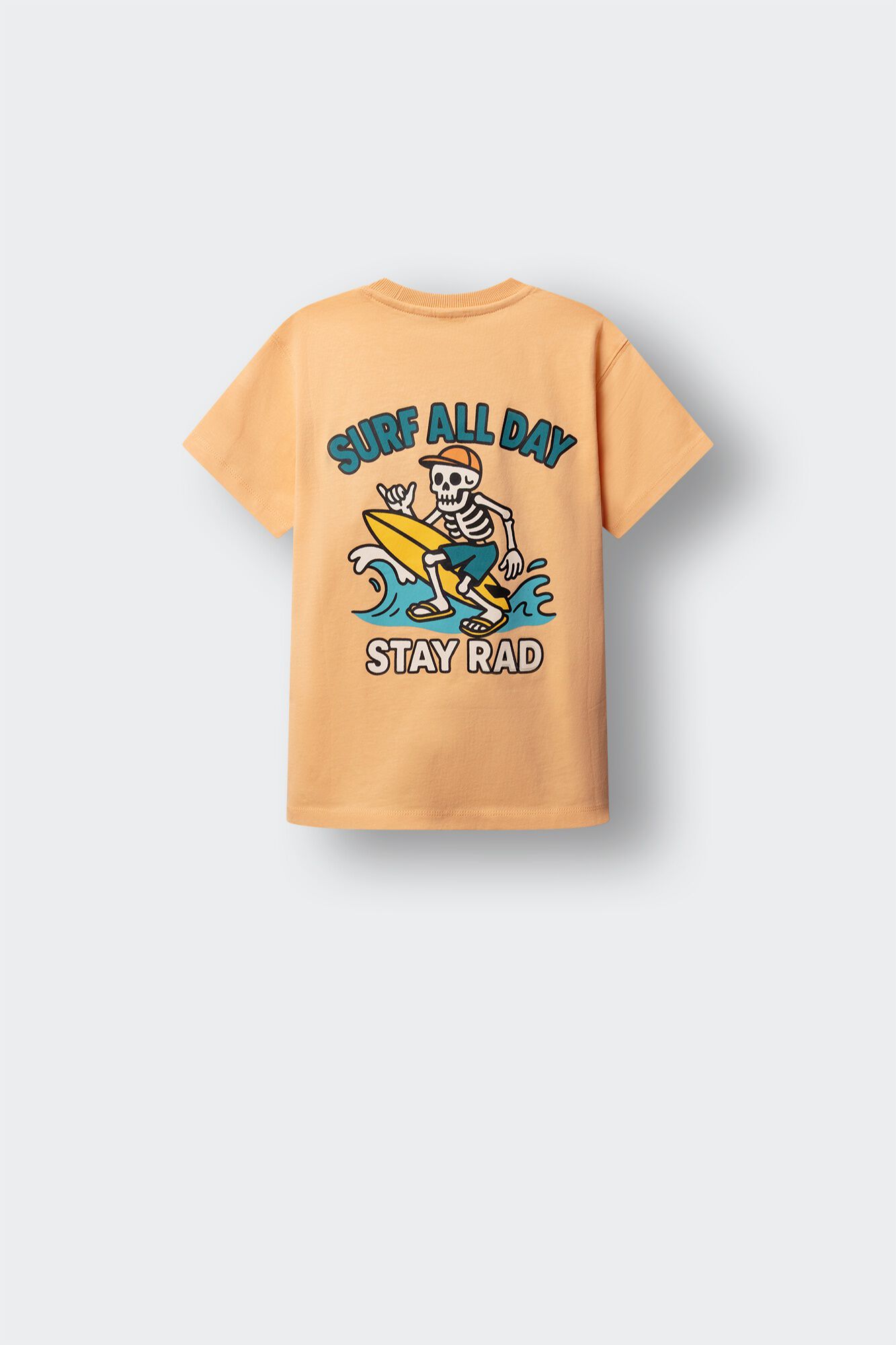Springfield Kids Dečija majica kratkih rukava sa lobanjom i surf motivom