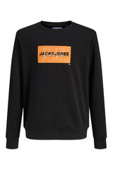 Jack & Jones Junior Sudadera logo cuadrado negro