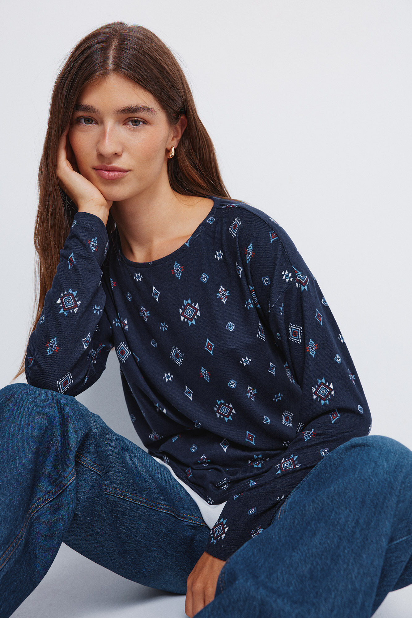 Springfield Majica sa kombinovanim &scaron;tampom 