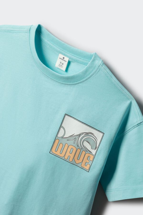 Springfield Kids Majica kratkih rukava "Endless Summer" za dečake Tirkizna