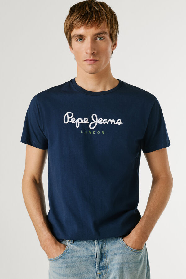 Pepe Jeans Camiseta manga corta logo azul