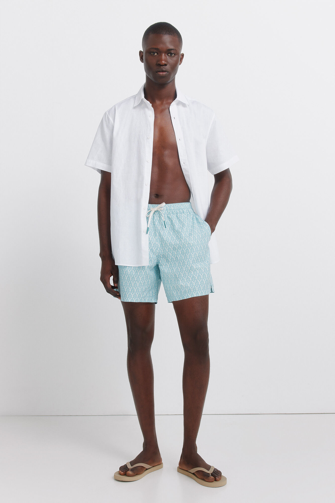 Springfield Kupaći kostim sa printom li&scaron;ća