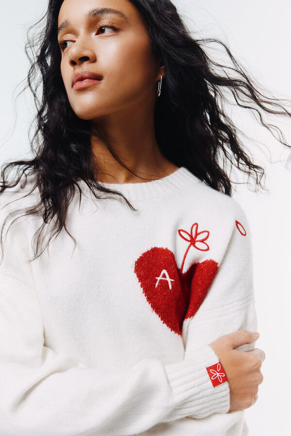 Springfield Jersey coraz&oacute;n A beige