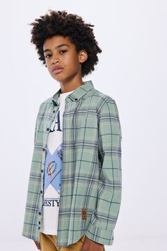 Springfield Boy's checked shirt green