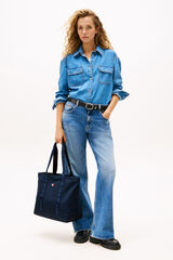 Tommy Jeans Bolso de mujer estilo tote en color azul marino de Tommy Jeans. azul