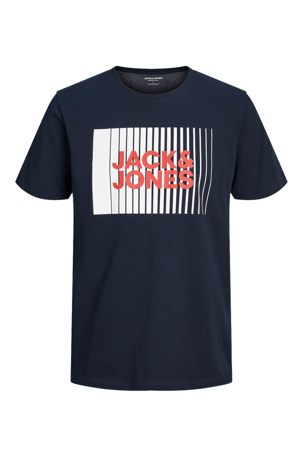 Jack & Jones Junior Regular fit printed t-shirt blue