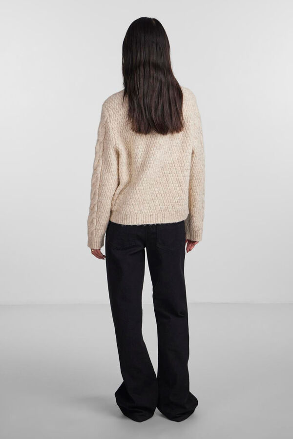 Pieces Jersey de punto gris