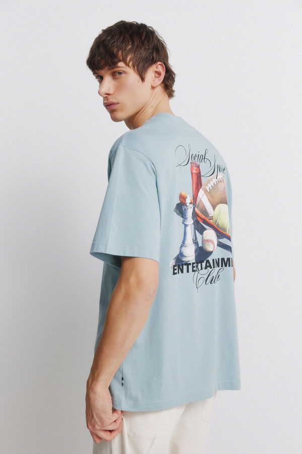 Springfield T-shirt entertaiment azul