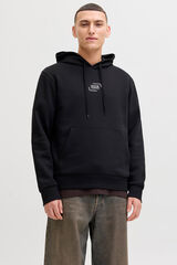 Jack & Jones Sweatshirt de capuz regular fit preto