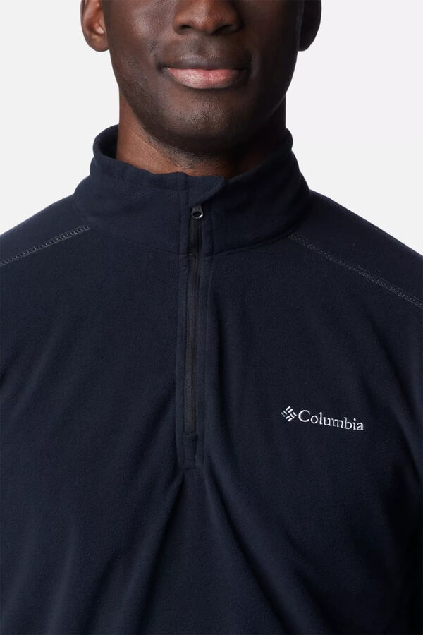 Columbia Forro polar con media cremallera negro