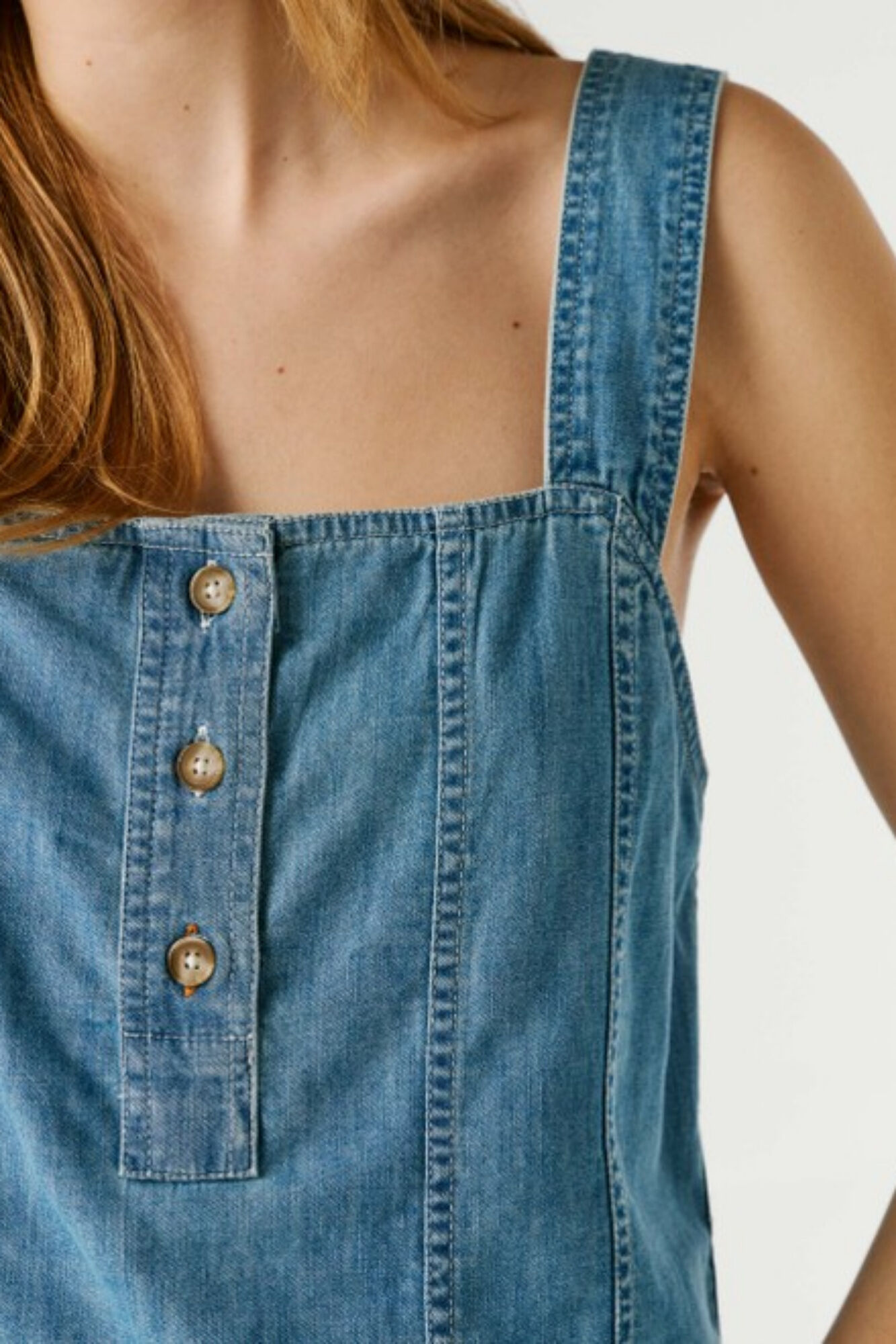 Pepe Jeans Colete leve em denim