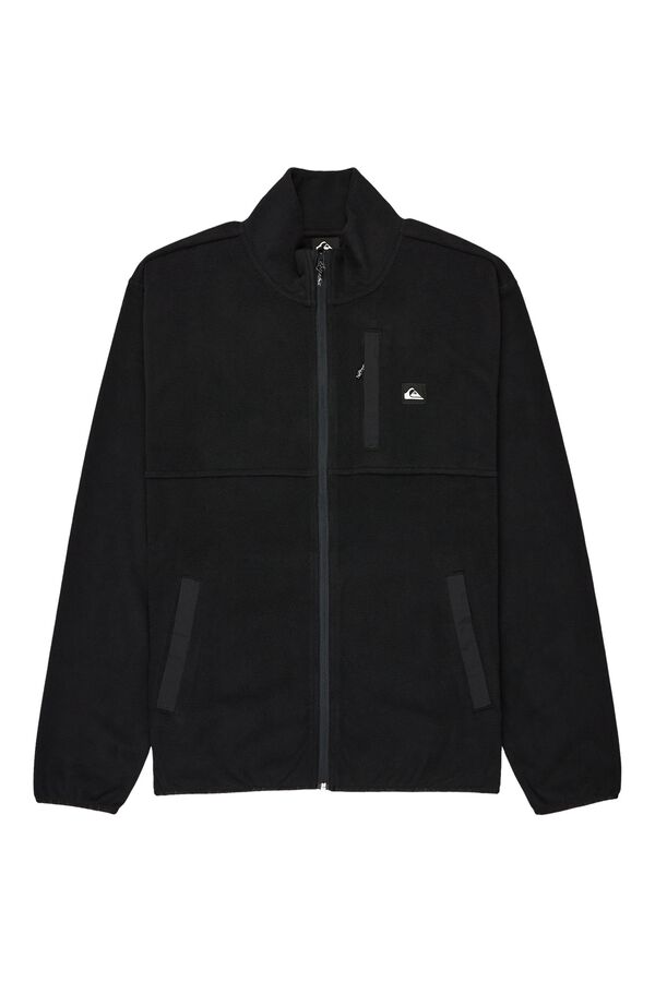 Quiksilver Forro polar com fecho-&eacute;clair preto