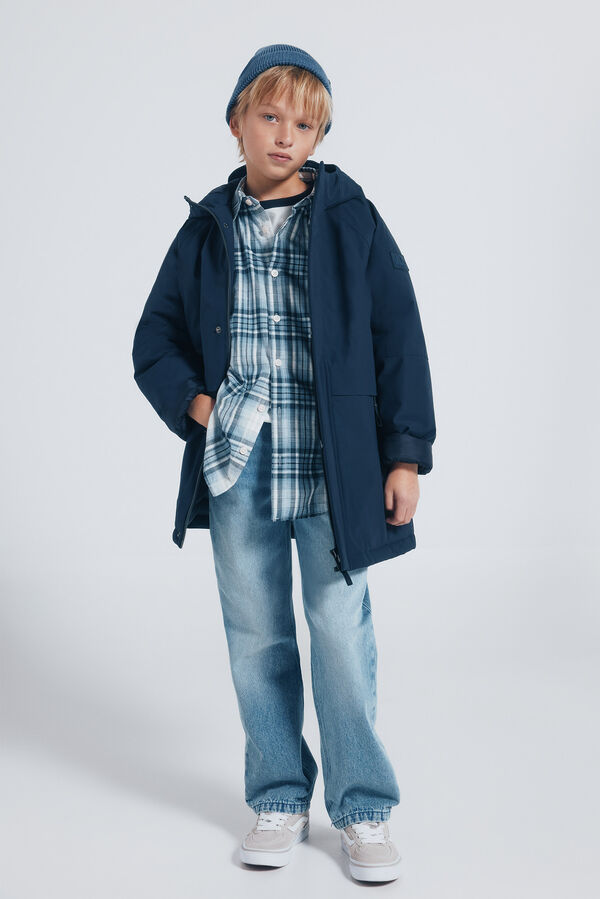 Springfield Kids Navy blue parka for boys Plava