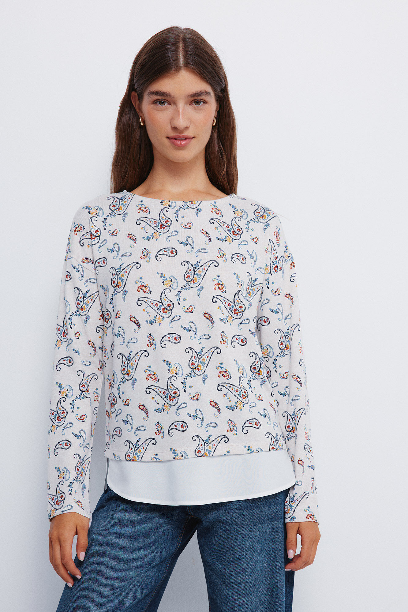 Springfield Majica sa kombinovanim &scaron;tampom 