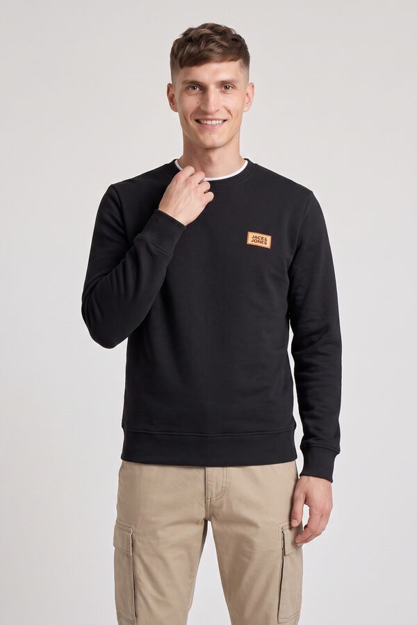 Jack & Jones Sweatshirt gola redonda preto