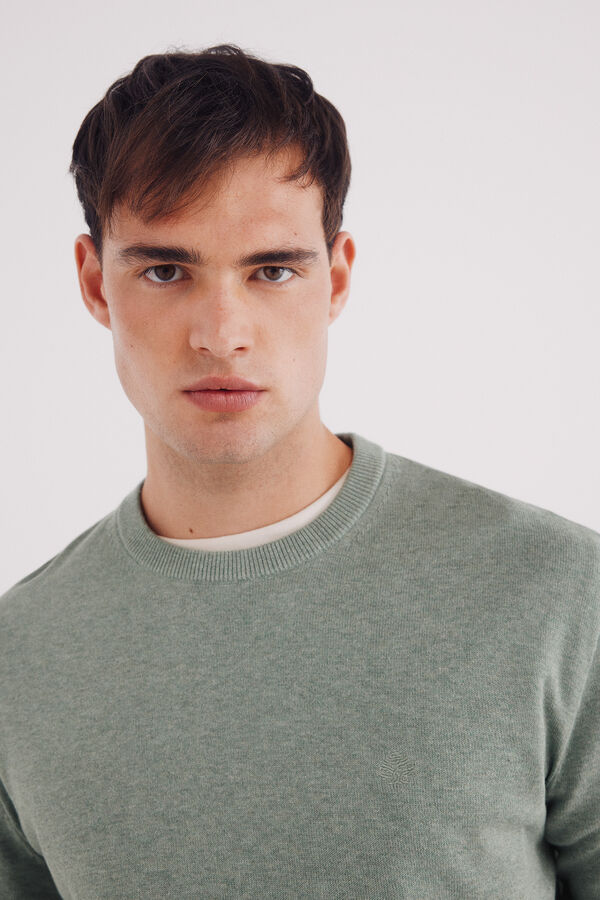 Springfield Osnovni džemper Zelena