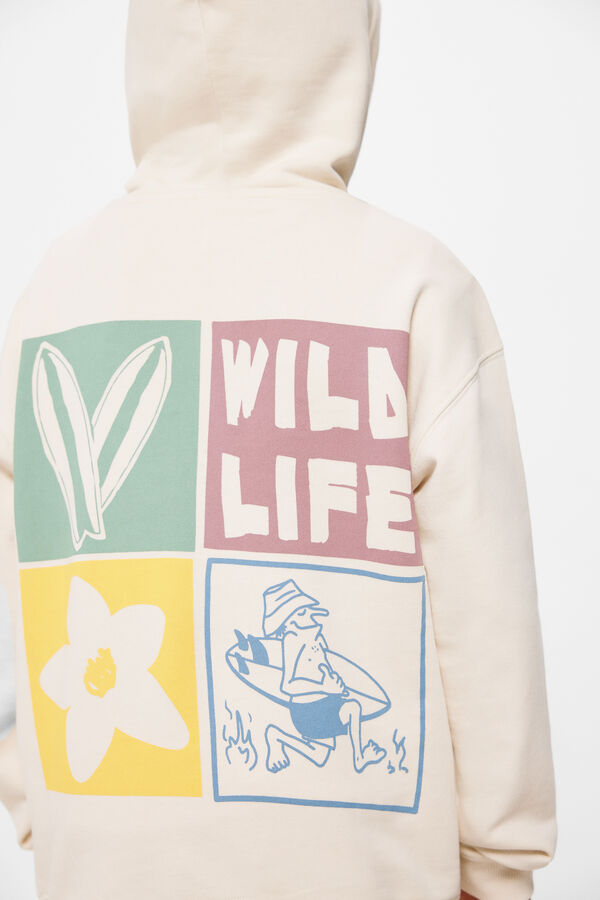 Springfield Boys' "Wild Life" hoodie s uzorkom