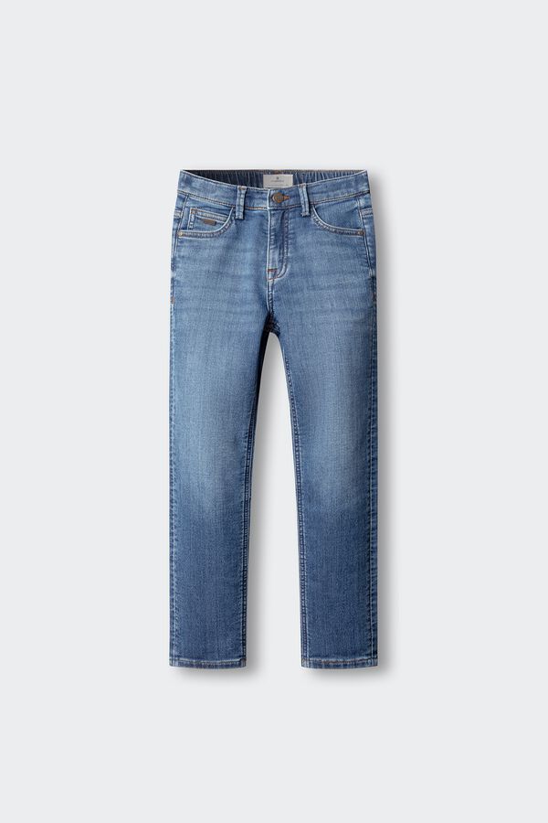Springfield Kids Pantal&oacute;n denim knit ni&ntilde;o azul