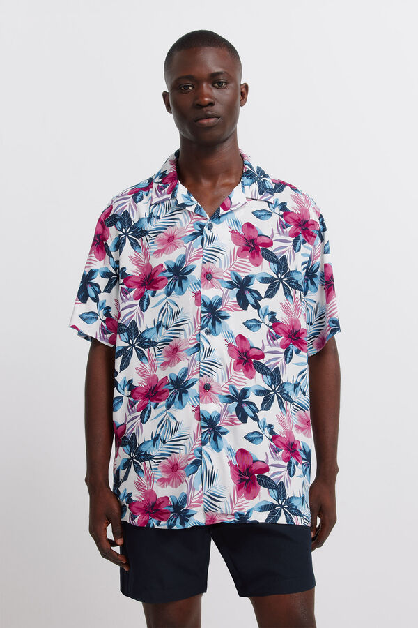 Springfield Jednobojni dugački kupaći kostim Plava