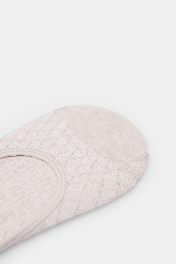 Springfield Rebraste nevidljive čarape Bež