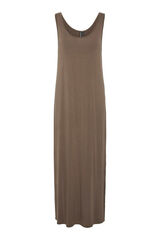 Pieces Long flowing dress grey