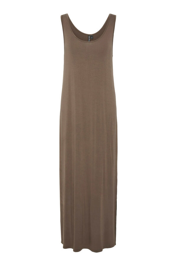 Pieces Long flowing dress grey